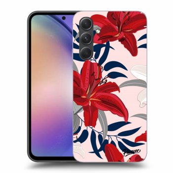 Szilikon tok erre a típusra Samsung Galaxy A54 5G - Red Lily