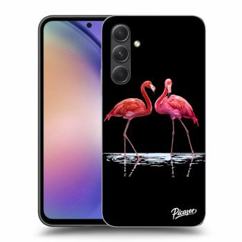 Picasee ULTIMATE CASE Samsung Galaxy A54 5G - készülékre - Flamingos couple