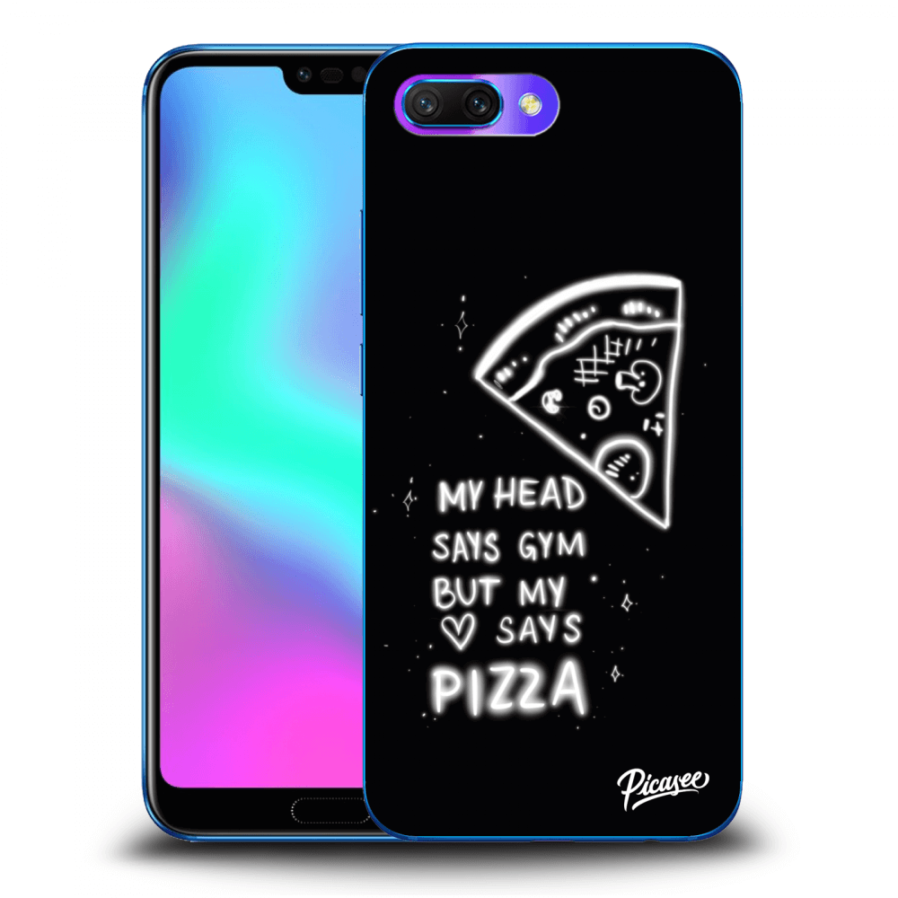Picasee átlátszó szilikon tok az alábbi mobiltelefonokra Honor 10 - Pizza