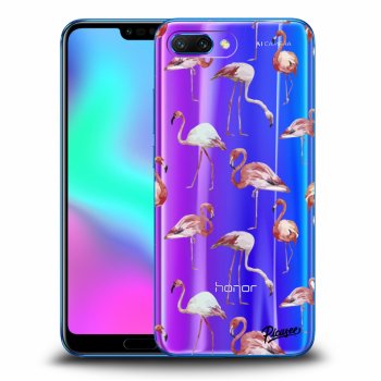 Picasee átlátszó szilikon tok az alábbi mobiltelefonokra Honor 10 - Flamingos