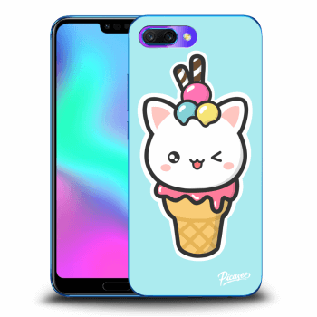 Picasee átlátszó szilikon tok az alábbi mobiltelefonokra Honor 10 - Ice Cream Cat