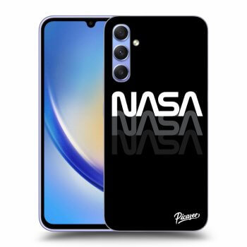 Picasee fekete szilikon tok az alábbi mobiltelefonokra Samsung Galaxy A34 5G A346B - NASA Triple