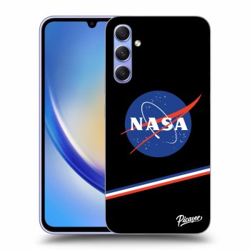 Picasee fekete szilikon tok az alábbi mobiltelefonokra Samsung Galaxy A34 5G A346B - NASA Original