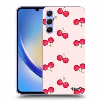 Szilikon tok erre a típusra Samsung Galaxy A34 5G A346B - Cherries