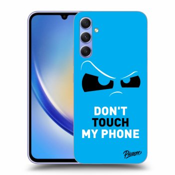 Szilikon tok erre a típusra Samsung Galaxy A34 5G A346B - Cloudy Eye - Blue