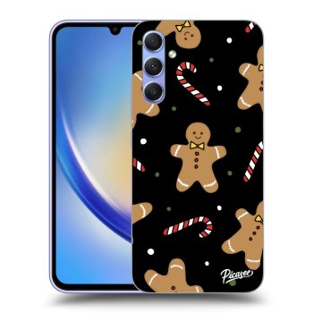 Picasee fekete szilikon tok az alábbi mobiltelefonokra Samsung Galaxy A34 5G A346B - Gingerbread