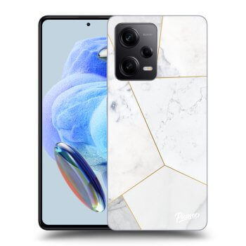 Szilikon tok erre a típusra Xiaomi Redmi Note 12 5G - White tile