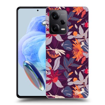 Szilikon tok erre a típusra Xiaomi Redmi Note 12 5G - Purple Leaf