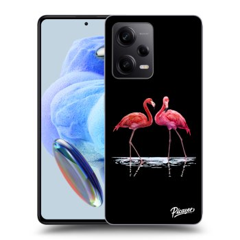 Picasee ULTIMATE CASE Xiaomi Redmi Note 12 5G - készülékre - Flamingos couple