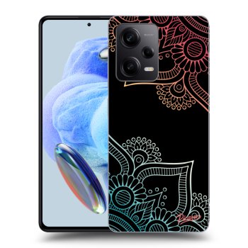 Szilikon tok erre a típusra Xiaomi Redmi Note 12 5G - Flowers pattern