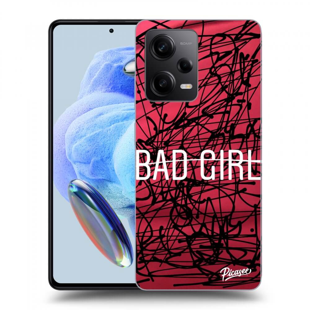 Picasee fekete szilikon tok az alábbi mobiltelefonokra Xiaomi Redmi Note 12 Pro 5G - Bad girl