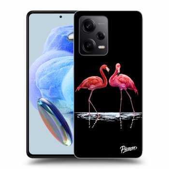 Szilikon tok erre a típusra Xiaomi Redmi Note 12 Pro 5G - Flamingos couple
