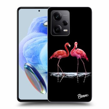 Picasee ULTIMATE CASE Xiaomi Redmi Note 12 Pro+ 5G - készülékre - Flamingos couple