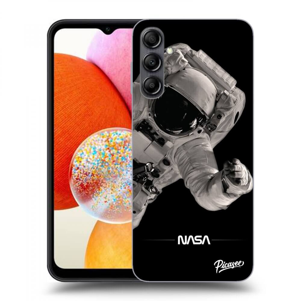 Picasee fekete szilikon tok az alábbi mobiltelefonokra Samsung Galaxy A14 5G A146P - Astronaut Big