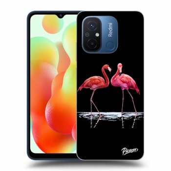 Szilikon tok erre a típusra Xiaomi Redmi 12C - Flamingos couple