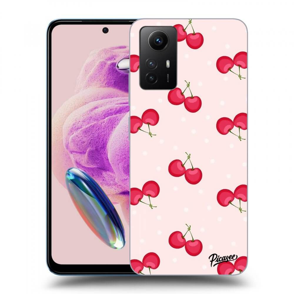 Picasee fekete szilikon tok az alábbi mobiltelefonokra Xiaomi Redmi Note 12S - Cherries