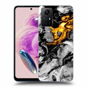 Szilikon tok erre a típusra Xiaomi Redmi Note 12S - Black Gold 2