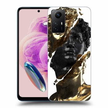 Szilikon tok erre a típusra Xiaomi Redmi Note 12S - Gold - Black