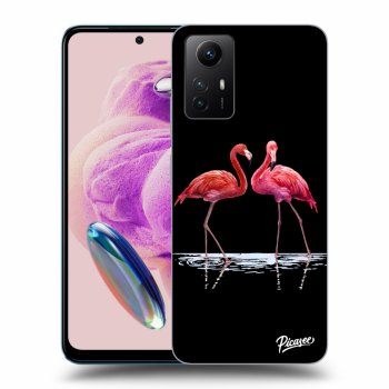 Szilikon tok erre a típusra Xiaomi Redmi Note 12S - Flamingos couple