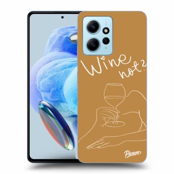 Picasee fekete szilikon tok az alábbi mobiltelefonokra Xiaomi Redmi Note 12 4G - Wine not