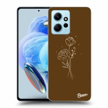 Picasee ULTIMATE CASE Xiaomi Redmi Note 12 4G - készülékre - Brown flowers