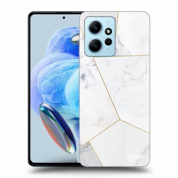 Szilikon tok erre a típusra Xiaomi Redmi Note 12 4G - White tile