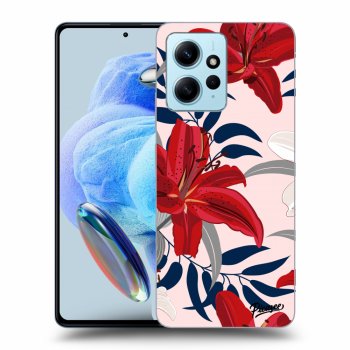 Szilikon tok erre a típusra Xiaomi Redmi Note 12 4G - Red Lily