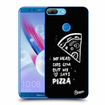 Picasee fekete szilikon tok az alábbi mobiltelefonokra Honor 9 Lite - Pizza