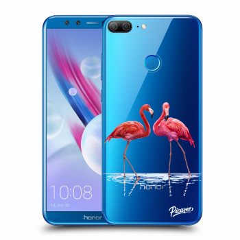 Picasee átlátszó szilikon tok az alábbi mobiltelefonokra Honor 9 Lite - Flamingos couple