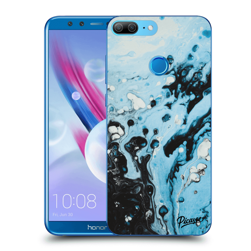 Picasee átlátszó szilikon tok az alábbi mobiltelefonokra Honor 9 Lite - Organic blue