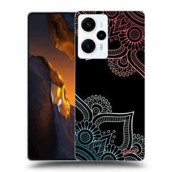 Szilikon tok erre a típusra Xiaomi Poco F5 - Flowers pattern
