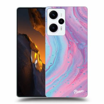 Szilikon tok erre a típusra Xiaomi Poco F5 - Pink liquid