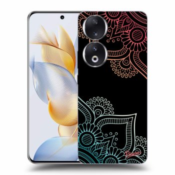 Szilikon tok erre a típusra Honor 90 5G - Flowers pattern