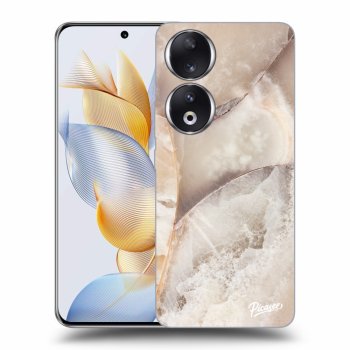 Szilikon tok erre a típusra Honor 90 5G - Cream marble