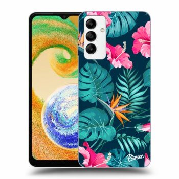 Szilikon tok erre a típusra Samsung Galaxy A04s A047F - Pink Monstera