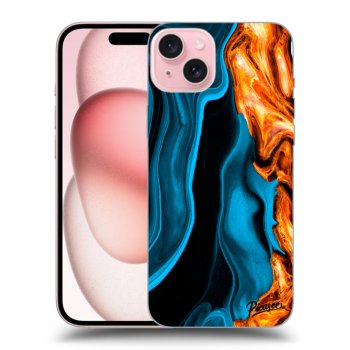 Szilikon tok erre a típusra Apple iPhone 15 - Gold blue
