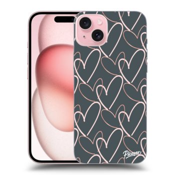 Szilikon tok erre a típusra Apple iPhone 15 - Lots of love