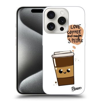 Szilikon tok erre a típusra Apple iPhone 15 Pro - Cute coffee