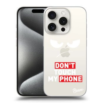 Tok az alábbi mobiltelefonokra Apple iPhone 15 Pro - Angry Eyes - Transparent