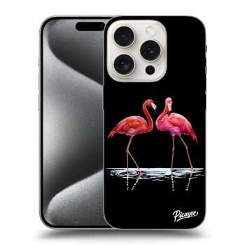 Szilikon tok erre a típusra Apple iPhone 15 Pro - Flamingos couple