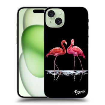Szilikon tok erre a típusra Apple iPhone 15 Plus - Flamingos couple