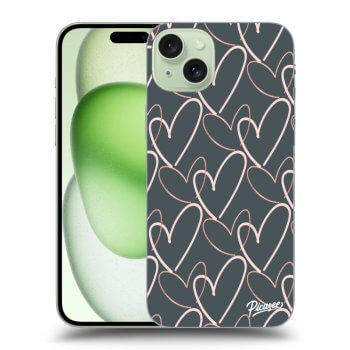 Szilikon tok erre a típusra Apple iPhone 15 Plus - Lots of love