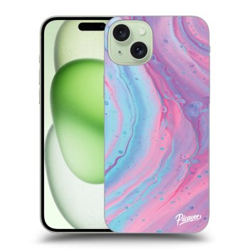 Szilikon tok erre a típusra Apple iPhone 15 Plus - Pink liquid