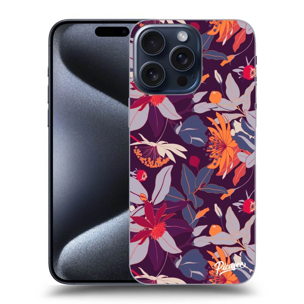 Picasee ULTIMATE CASE MagSafe Apple iPhone 15 Pro Max - készülékre - Purple Leaf
