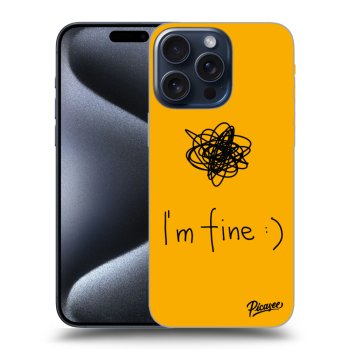 Szilikon tok erre a típusra Apple iPhone 15 Pro Max - I am fine