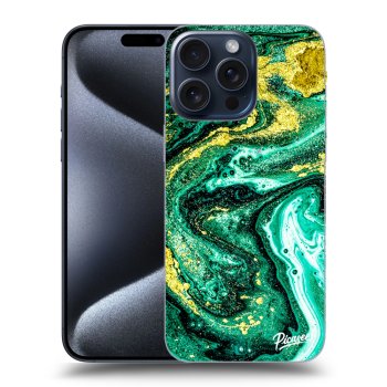 Szilikon tok erre a típusra Apple iPhone 15 Pro Max - Green Gold