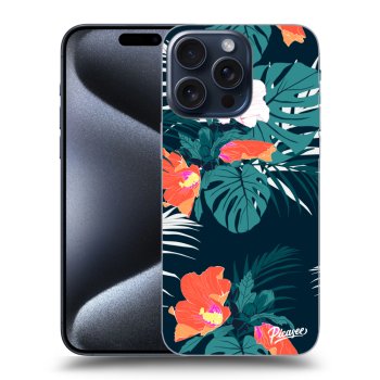 Szilikon tok erre a típusra Apple iPhone 15 Pro Max - Monstera Color