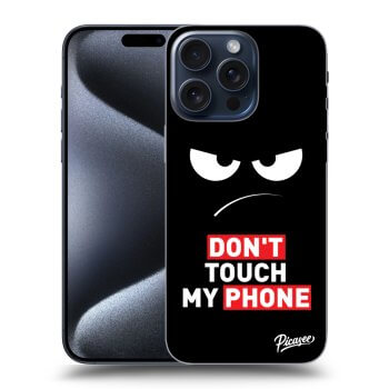 Szilikon tok erre a típusra Apple iPhone 15 Pro Max - Angry Eyes - Transparent