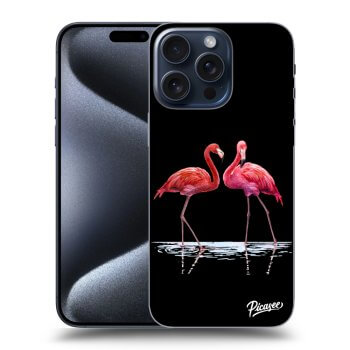 Szilikon tok erre a típusra Apple iPhone 15 Pro Max - Flamingos couple