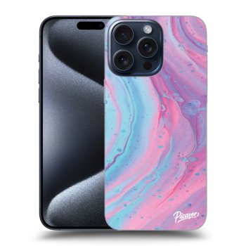 Szilikon tok erre a típusra Apple iPhone 15 Pro Max - Pink liquid